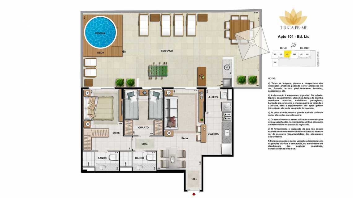 Conheça PLANTA APT 101 do imóvel - Apartamento À VENDA, Maracanã, Rio de Janeiro, RJ - LAAP20460 - 22 PLANTA APT 101 - Apartamento À VENDA, Maracanã, Rio de Janeiro, RJ - LAAP20460 - 22