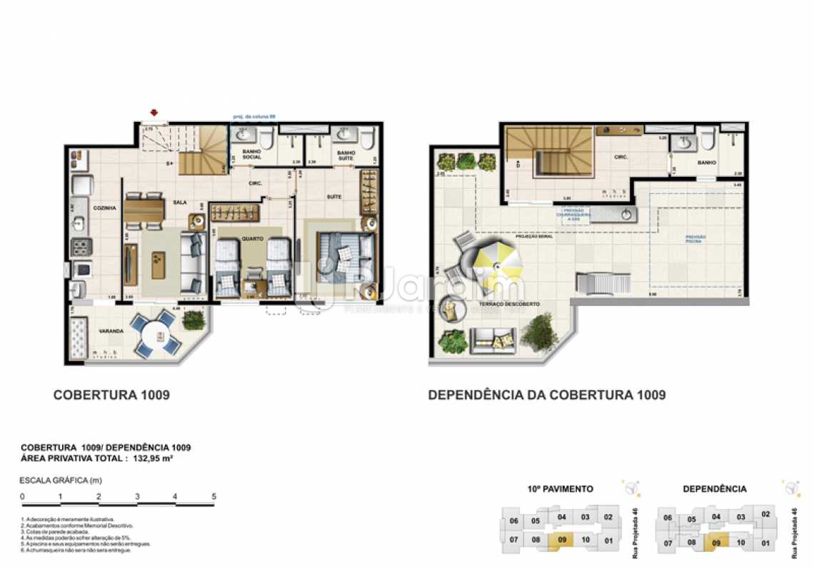 Conheça PLANTA COB 1009 do imóvel - Cobertura Recreio dos Bandeirantes, Zona Oeste - Barra e Adjacentes,Rio de Janeiro, RJ À Venda, 3 Quartos, 167m² - LACO30093 - 17 PLANTA COB 1009 - Cobertura Recreio dos Bandeirantes, Zona Oeste - Barra e Adjacentes,Rio de Janeiro, RJ À Venda, 3 Quartos, 167m² - LACO30093 - 17