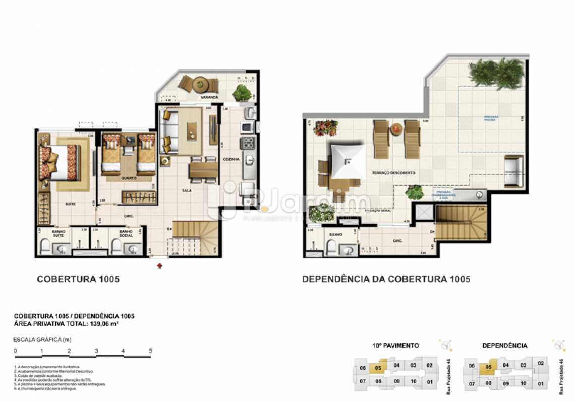 Conheça PLANTA COB 1005 do imóvel - Cobertura Recreio dos Bandeirantes, Zona Oeste - Barra e Adjacentes,Rio de Janeiro, RJ À Venda, 3 Quartos, 167m² - LACO30093 - 21 PLANTA COB 1005 - Cobertura Recreio dos Bandeirantes, Zona Oeste - Barra e Adjacentes,Rio de Janeiro, RJ À Venda, 3 Quartos, 167m² - LACO30093 - 21