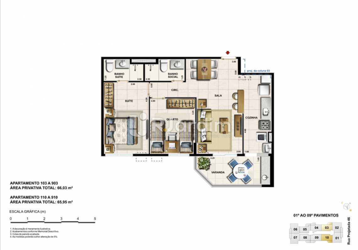 Conheça PLANTA APT 103 do imóvel - Cobertura Recreio dos Bandeirantes, Zona Oeste - Barra e Adjacentes,Rio de Janeiro, RJ À Venda, 3 Quartos, 167m² - LACO30093 - 15 PLANTA APT 103 - Cobertura Recreio dos Bandeirantes, Zona Oeste - Barra e Adjacentes,Rio de Janeiro, RJ À Venda, 3 Quartos, 167m² - LACO30093 - 15