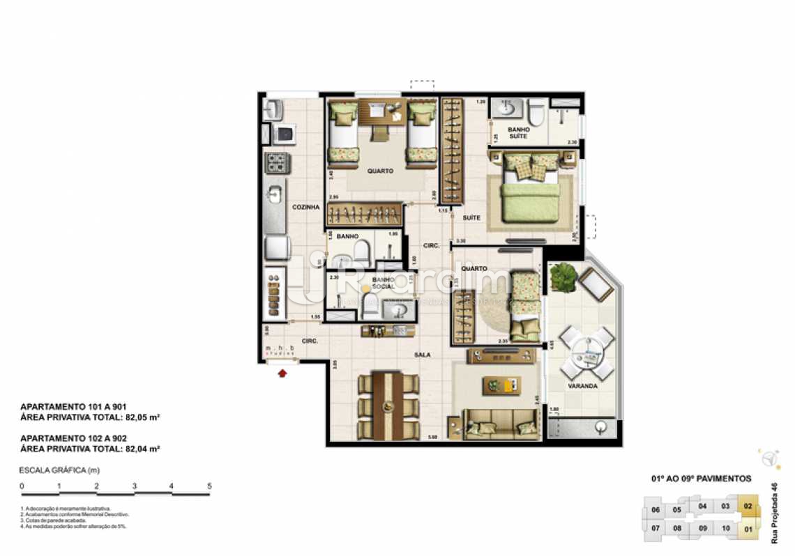 Conheça PLANTA APT 101 do imóvel - Cobertura Recreio dos Bandeirantes, Zona Oeste - Barra e Adjacentes,Rio de Janeiro, RJ À Venda, 3 Quartos, 167m² - LACO30093 - 14 PLANTA APT 101 - Cobertura Recreio dos Bandeirantes, Zona Oeste - Barra e Adjacentes,Rio de Janeiro, RJ À Venda, 3 Quartos, 167m² - LACO30093 - 14