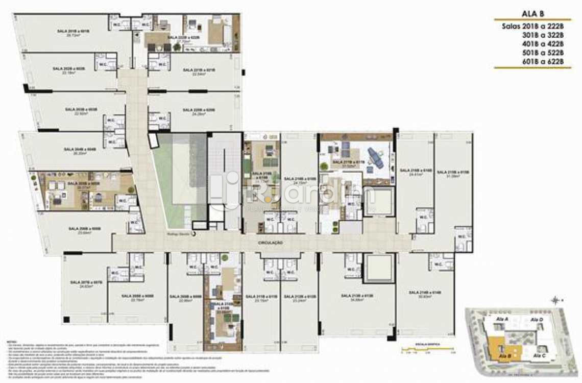 Conheça PLANTA ALA B do imóvel - Sala Comercial À VENDA, Recreio dos Bandeirantes, Rio de Janeiro, RJ - LASL00066 - 18 PLANTA ALA B - Sala Comercial À VENDA, Recreio dos Bandeirantes, Rio de Janeiro, RJ - LASL00066 - 18