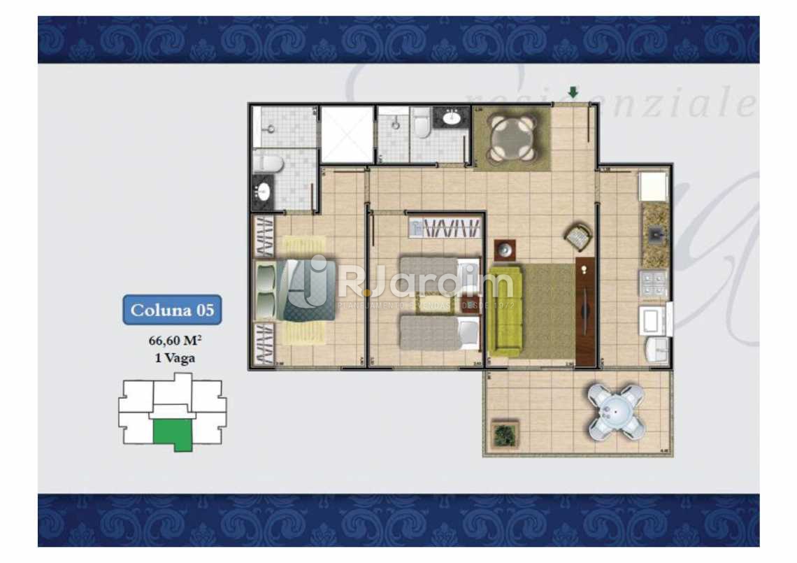 Conheça PLANTA COL 5 66,60M² do imóvel - Apartamento À VENDA, Méier, Rio de Janeiro, RJ - LAAP20552 - 22 PLANTA COL 5 66,60M² - Apartamento À VENDA, Méier, Rio de Janeiro, RJ - LAAP20552 - 22