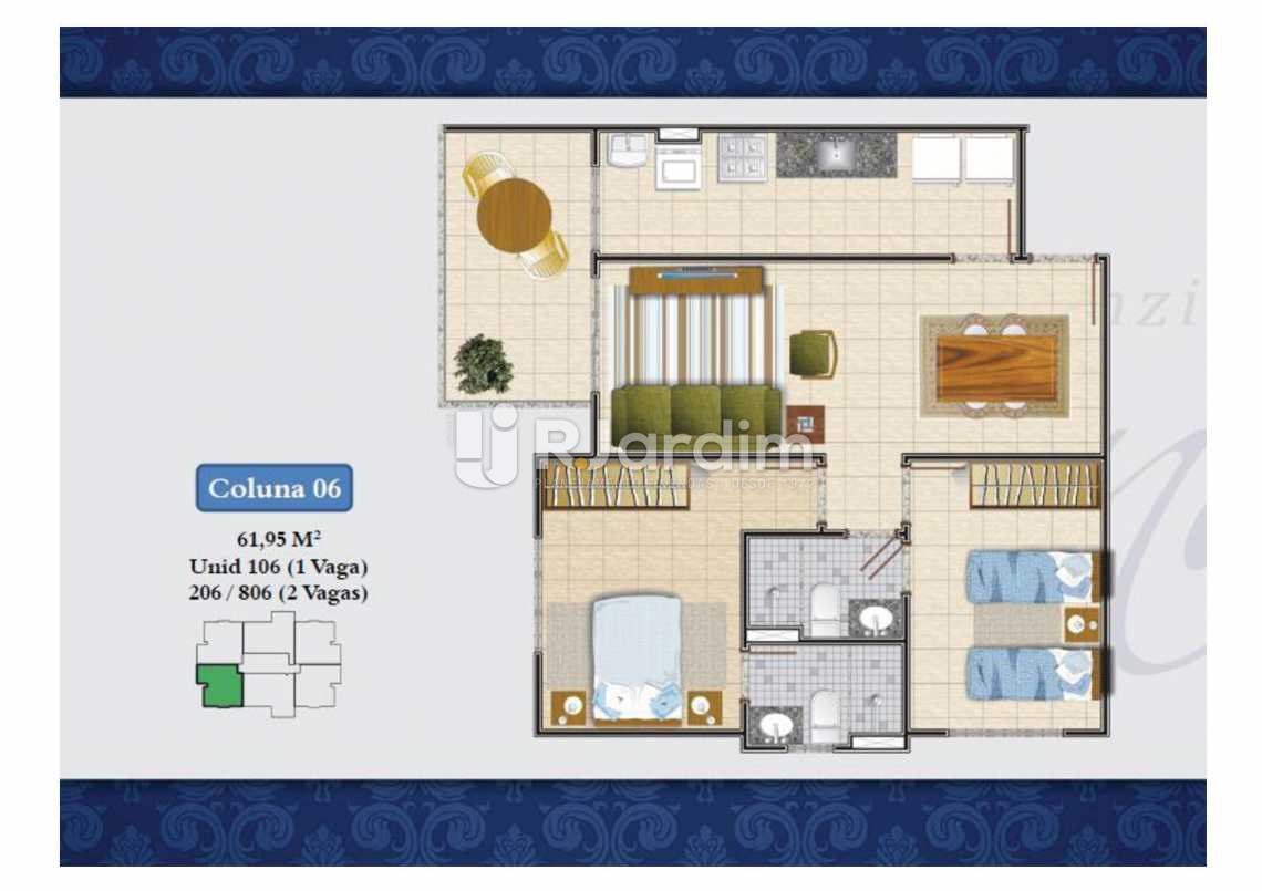 Conheça PLANTA COL 6 61,95M² UNIDADES do imóvel - Apartamento À VENDA, Méier, Rio de Janeiro, RJ - LAAP20552 - 24 PLANTA COL 6 61,95M² UNIDADES - Apartamento À VENDA, Méier, Rio de Janeiro, RJ - LAAP20552 - 24