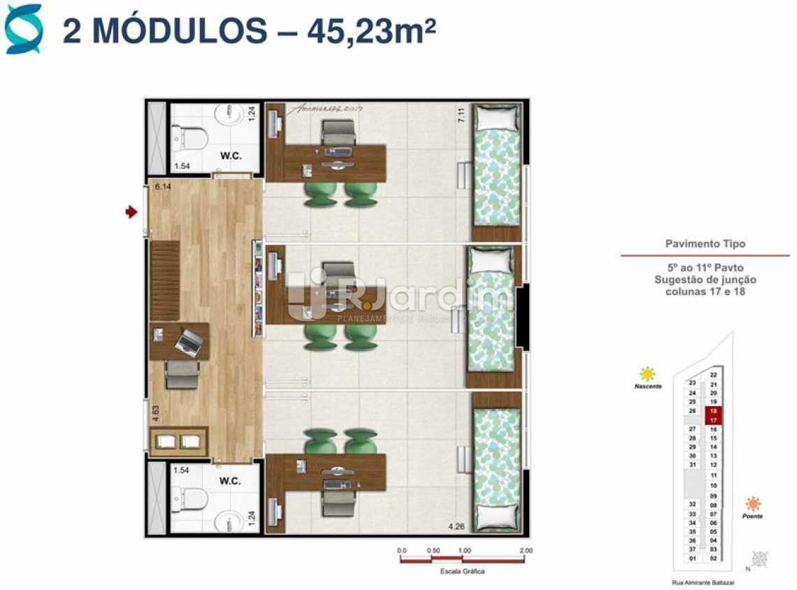Conheça Planta 4 do imóvel - Lançamento Quinta Park Imóveis Compra e Venda Imóveis Comerciais Zona Norte Salas E Andares - LASL00102 - 12 Planta 4 - Lançamento Quinta Park Imóveis Compra e Venda Imóveis Comerciais Zona Norte Salas E Andares - LASL00102 - 12
