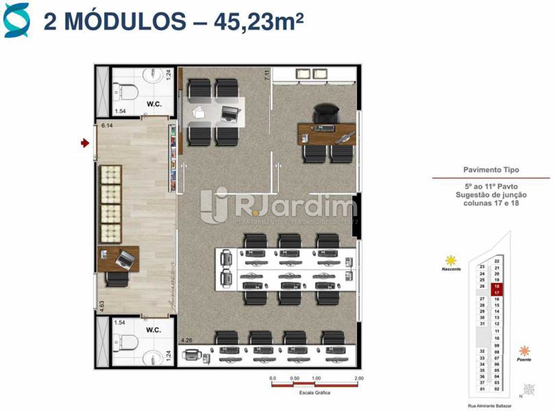 Conheça Planta 5 do imóvel - Lançamento Quinta Park Imóveis Compra e Venda Imóveis Comerciais Zona Norte Salas E Andares - LASL00102 - 13 Planta 5 - Lançamento Quinta Park Imóveis Compra e Venda Imóveis Comerciais Zona Norte Salas E Andares - LASL00102 - 13