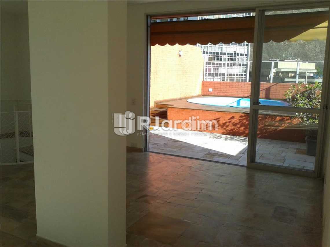 Conheça Salão do imóvel - Imóveis Aluguel Lagoa Cobertura 3 Quartos - LACO30164 - 5 Salão - Imóveis Aluguel Lagoa Cobertura 3 Quartos - LACO30164 - 5