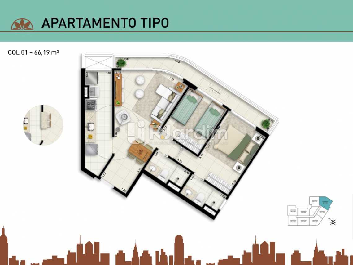 Conheça APARTAMENTO TIPO 01 do imóvel - Apartamento À Venda - Vila Isabel - Rio de Janeiro - RJ - LAAP20940 - 11 APARTAMENTO TIPO 01 - Apartamento À Venda - Vila Isabel - Rio de Janeiro - RJ - LAAP20940 - 11