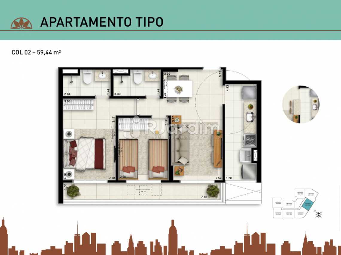Conheça APARTAMENTO TIPO 02 do imóvel - Apartamento À Venda - Vila Isabel - Rio de Janeiro - RJ - LAAP20940 - 12 APARTAMENTO TIPO 02 - Apartamento À Venda - Vila Isabel - Rio de Janeiro - RJ - LAAP20940 - 12
