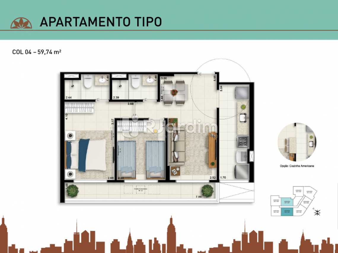 Conheça APARTAMENTO TIPO 04 do imóvel - Apartamento À Venda - Vila Isabel - Rio de Janeiro - RJ - LAAP20940 - 14 APARTAMENTO TIPO 04 - Apartamento À Venda - Vila Isabel - Rio de Janeiro - RJ - LAAP20940 - 14