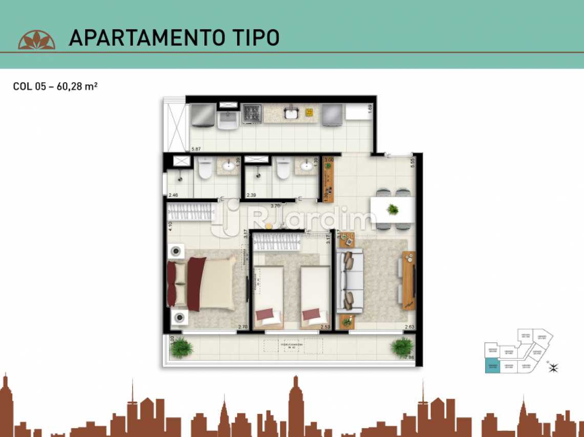 Conheça APARTAMENTO TIPO 05 do imóvel - Apartamento À Venda - Vila Isabel - Rio de Janeiro - RJ - LAAP20940 - 15 APARTAMENTO TIPO 05 - Apartamento À Venda - Vila Isabel - Rio de Janeiro - RJ - LAAP20940 - 15