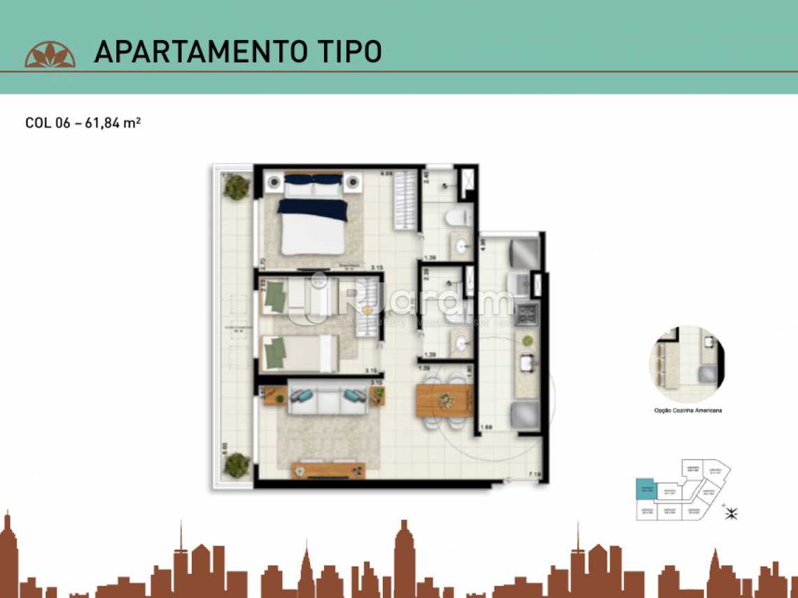 Conheça APARTAMENTO TIPO 06 do imóvel - Apartamento À Venda - Vila Isabel - Rio de Janeiro - RJ - LAAP20940 - 16 APARTAMENTO TIPO 06 - Apartamento À Venda - Vila Isabel - Rio de Janeiro - RJ - LAAP20940 - 16
