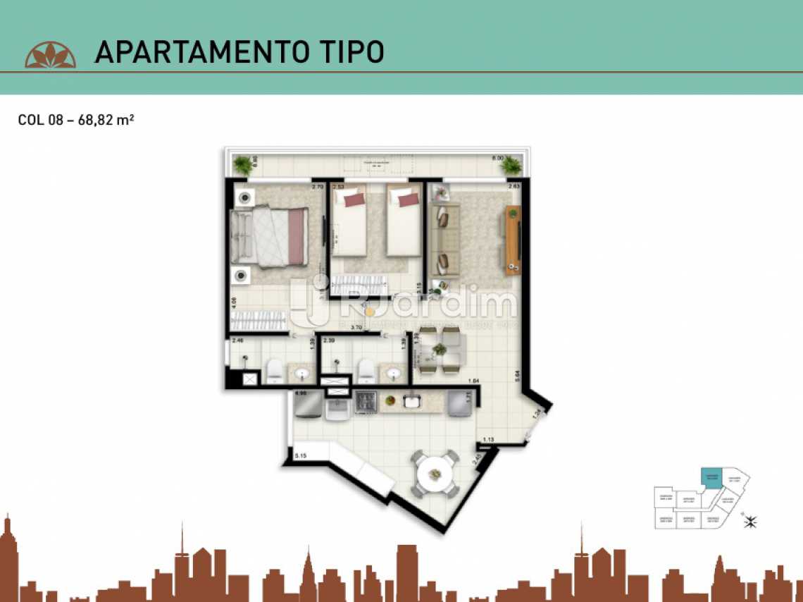 Conheça APARTAMENTO TIPO 08 do imóvel - Apartamento À Venda - Vila Isabel - Rio de Janeiro - RJ - LAAP20940 - 18 APARTAMENTO TIPO 08 - Apartamento À Venda - Vila Isabel - Rio de Janeiro - RJ - LAAP20940 - 18