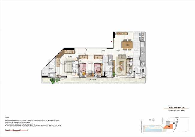 Conheça AP201-smart do imóvel - Apartamento À VENDA, Botafogo, Rio de Janeiro, RJ - LAAP21192 - 15 AP201-smart - Apartamento À VENDA, Botafogo, Rio de Janeiro, RJ - LAAP21192 - 15