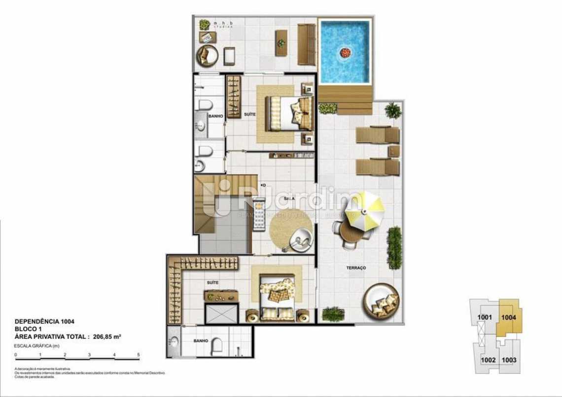 Conheça DEPENDÊNCIA 1004 - BLOCO 01 do imóvel - Parc Du Conde Apartamento Botafogo 3 Quartos - LAAP31953 - 4 DEPENDÊNCIA 1004 - BLOCO 01 - Parc Du Conde Apartamento Botafogo 3 Quartos - LAAP31953 - 4