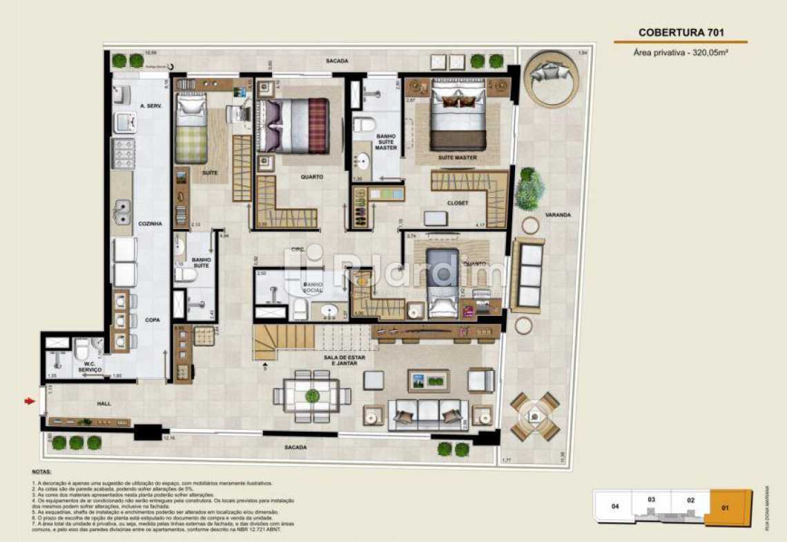 Conheça COBERTURA 701 INFERIOR do imóvel - Apartamento Botafogo, Zona Sul,Rio de Janeiro, RJ À Venda, 4 Quartos, 133m² - LAAP40764 - 17 COBERTURA 701 INFERIOR - Apartamento Botafogo, Zona Sul,Rio de Janeiro, RJ À Venda, 4 Quartos, 133m² - LAAP40764 - 17