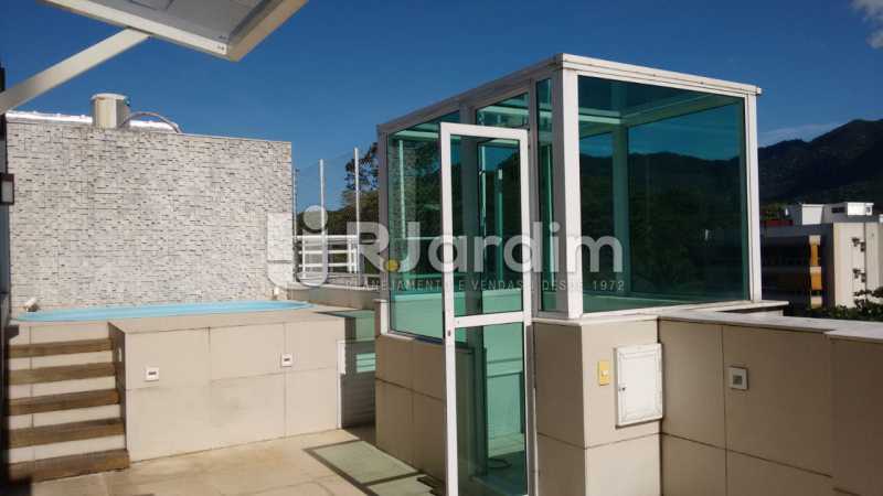 Conheça area aberta do terraço do imóvel - Cobertura de 2 quartos no Jardim Botânico - LACO20100 - 14 area aberta do terraço - Cobertura de 2 quartos no Jardim Botânico - LACO20100 - 14