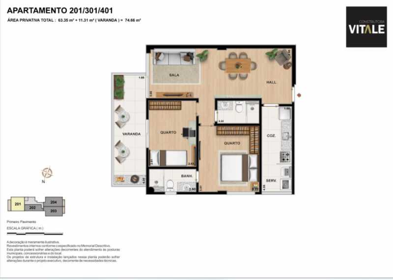 Conheça planta col 1 do imóvel - Apartamento Engenho Novo, Rio de Janeiro, RJ À Venda, 1 Quarto, 36m² - LAAP10419 - 11 planta col 1 - Apartamento Engenho Novo, Rio de Janeiro, RJ À Venda, 1 Quarto, 36m² - LAAP10419 - 11
