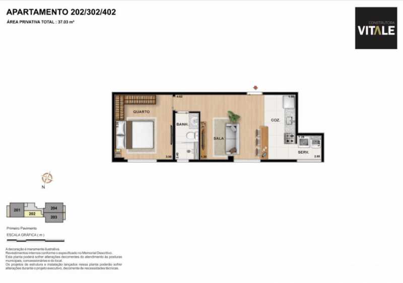 Conheça planta col 2 do imóvel - Apartamento Engenho Novo, Rio de Janeiro, RJ À Venda, 1 Quarto, 36m² - LAAP10419 - 12 planta col 2 - Apartamento Engenho Novo, Rio de Janeiro, RJ À Venda, 1 Quarto, 36m² - LAAP10419 - 12