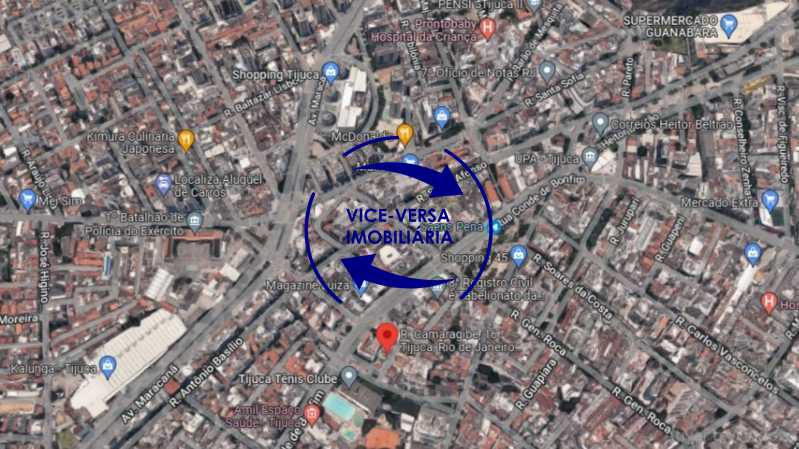 Mapa - Rua Camaragibe, ao lado Tijuca Tênis Clube, junto Metrô Praça Saens Pena, vazio, frente, salão, 3 quartos (suíte), dependências completas, garagem. - 1428 - 31