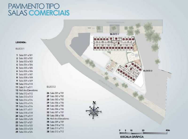 Conheça Planta do empreendimento - Fachada - Live offices - Business & Mall - 135 - 12 Planta - Fachada - Live offices - Business & Mall - 135 - 12