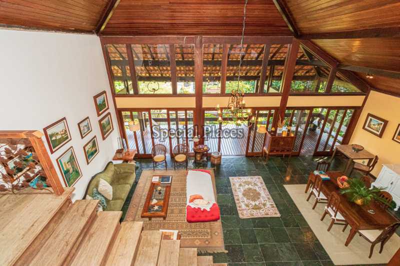 Conheça vista salão do imóvel - Casa em Condomínio 4 quartos à venda Itanhangá, Rio de Janeiro - R$ 2.800.000 - BAC1533 - 9 vista salão