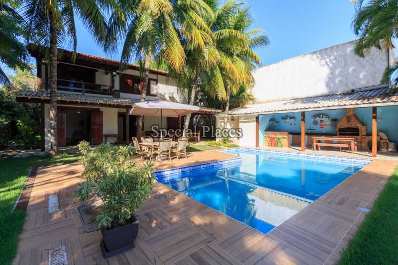 Conheça FACHADA / PISCINA/ÁREA GOURMET do imóvel - Casa À Venda no Condomínio Barra, Arouca B - Barra da Tijuca - Rio de Janeiro - RJ - BAC4136 - 3 FACHADA / PISCINA/ÁREA GOURMET