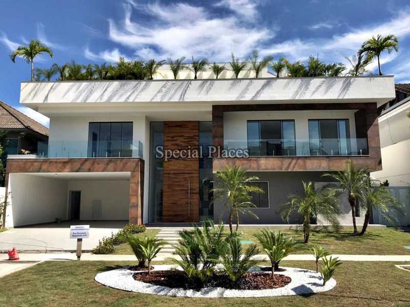 Conheça fachada principal do imóvel - Casa em Condomínio 5 Quartos À Venda Barra da Tijuca, Rio de Janeiro - R$ 8.800.000 - BAC4802 - 1 fachada principal