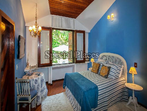 Conheça SUITE AZUL do imóvel - Casa em Condomínio Joatinga, Joá, Rio de Janeiro, RJ À Venda, 6 Quartos, 1100m² - BAC5036 - 17 SUITE AZUL