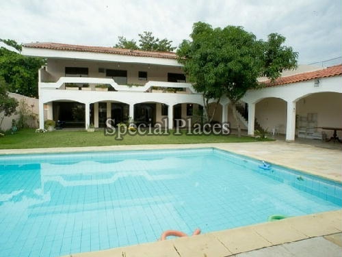 Conheça FACHADA INTERNA do imóvel - Casa em Condomínio 5 quartos para alugar Barra da Tijuca, Rio de Janeiro - R$ 12.000 - LOC1009 - 5 FACHADA INTERNA