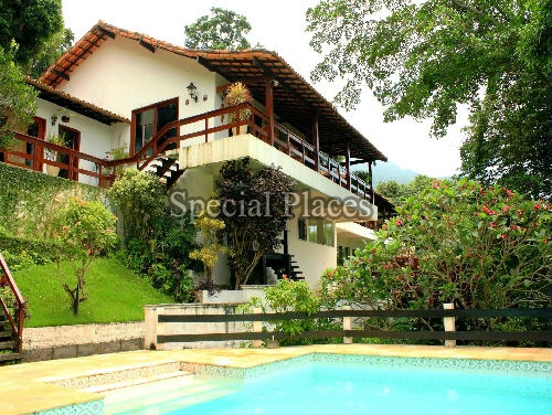 Conheça FACHADA do imóvel - Casa em Condomínio São Conrado, Pedra Bonita, São Conrado, Rio de Janeiro, RJ Para Alugar, 4 Quartos, 1000m² - LOC1028 - 1 FACHADA