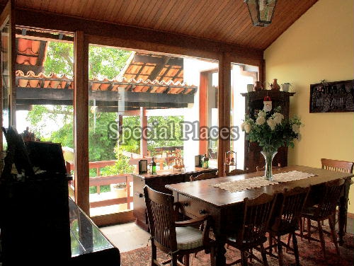 Conheça SALA JANTAR do imóvel - Casa em Condomínio São Conrado, Pedra Bonita, São Conrado, Rio de Janeiro, RJ Para Alugar, 4 Quartos, 1000m² - LOC1028 - 13 SALA JANTAR