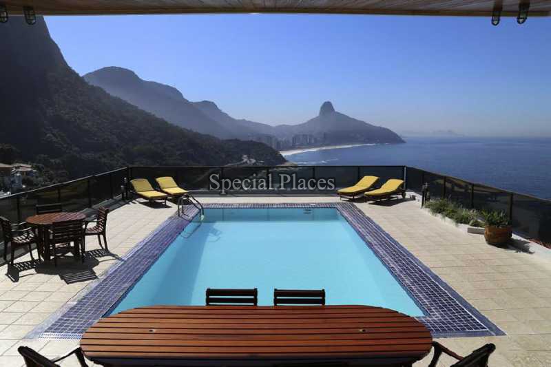 Conheça 01_VISTAPISCINA do imóvel - Casa em Condomínio 5 quartos para alugar Joá, Rio de Janeiro - R$ 5.000 - LOC1050 - 1 01_VISTAPISCINA