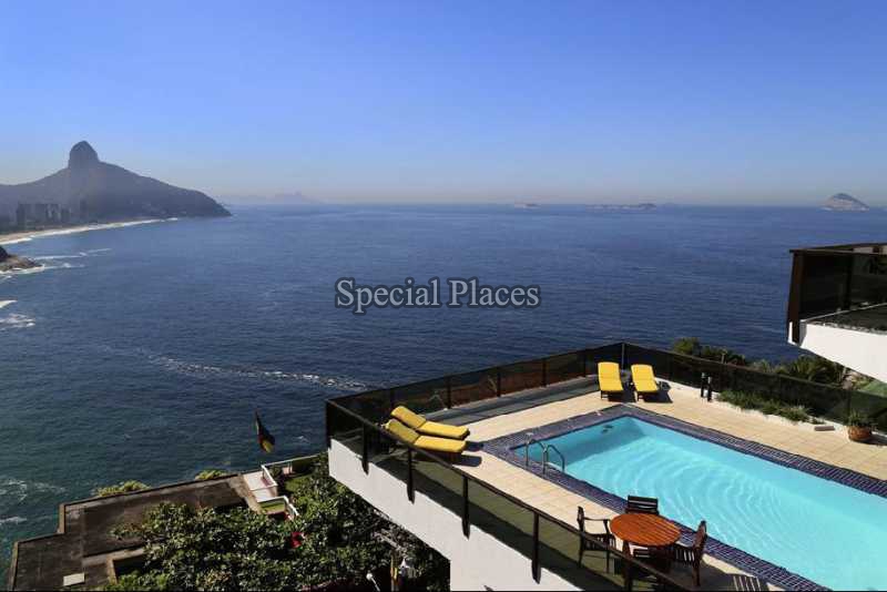 Conheça 02_VISTAPISCINA do imóvel - Casa em Condomínio 5 quartos para alugar Joá, Rio de Janeiro - R$ 5.000 - LOC1050 - 3 02_VISTAPISCINA