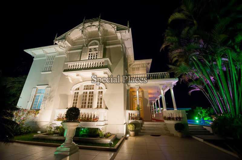 Conheça FACHADA NOITE do imóvel - Casa 6 quartos para alugar Alto da Boa Vista, Rio de Janeiro - R$ 4.200 - LOC1065 - 3 FACHADA NOITE