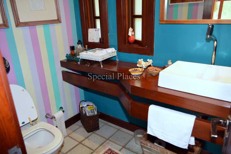 Conheça LAVABO do imóvel - Casa em Condomínio Itanhangá, Greenwood Park, Itanhangá, Rio de Janeiro, RJ Para Alugar, 3 Quartos, 350m² - LOC1098 - 14 LAVABO