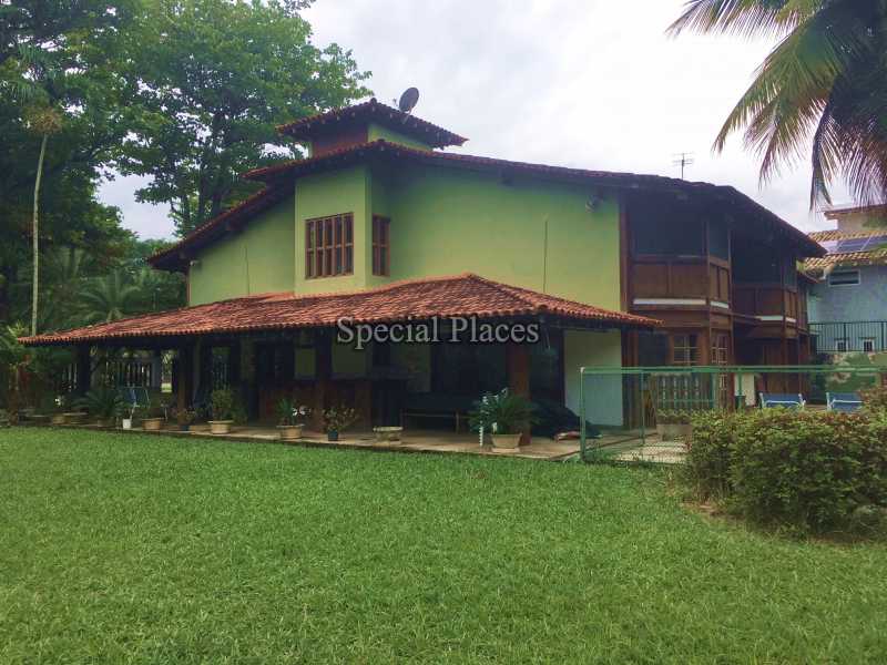 Conheça FACHADA FRONTAL do imóvel - Casa em Condomínio Barra, Santa Helena, Barra da Tijuca, Rio de Janeiro, RJ À Venda, 5 Quartos, 604m² - BAC2387 - 4 FACHADA FRONTAL