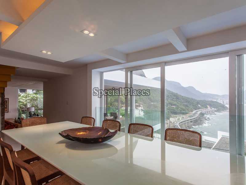 Conheça SALA DE JANTAR do imóvel - Casa Para Alugar no Condomínio Joatinga - Joá - Rio de Janeiro - RJ - LOC1139 - 4 SALA DE JANTAR