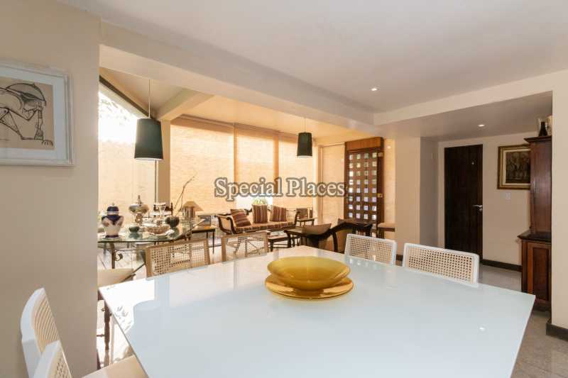 Conheça SALA DE JANTAR do imóvel - Casa São Conrado, Rio de Janeiro, RJ Para Alugar, 5 Quartos, 378m² - LOC1194 - 11 SALA DE JANTAR
