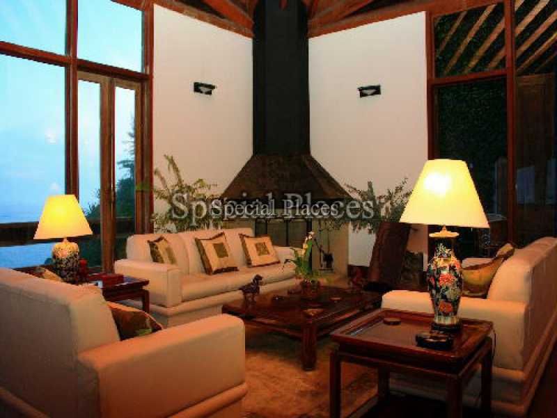 Conheça 6 - SALÃO COM LAREIRA do imóvel - Casa em Condomínio 5 quartos para alugar Joá, Rio de Janeiro - R$ 25.000 - LOC1018A - 7 6 - SALÃO COM LAREIRA