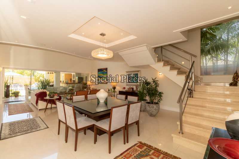 Conheça SALA DE JANTAR VISTA do imóvel - Casa em Condomínio 4 quartos à venda Barra da Tijuca, Rio de Janeiro - R$ 4.500.000 - BAC6156 - 14 SALA DE JANTAR VISTA
