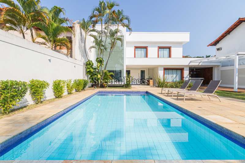 Conheça vista frontal do imóvel - Casa em Condomínio 5 quartos à venda Barra da Tijuca, Rio de Janeiro - R$ 3.680.000 - BAC6180 - 3 vista frontal