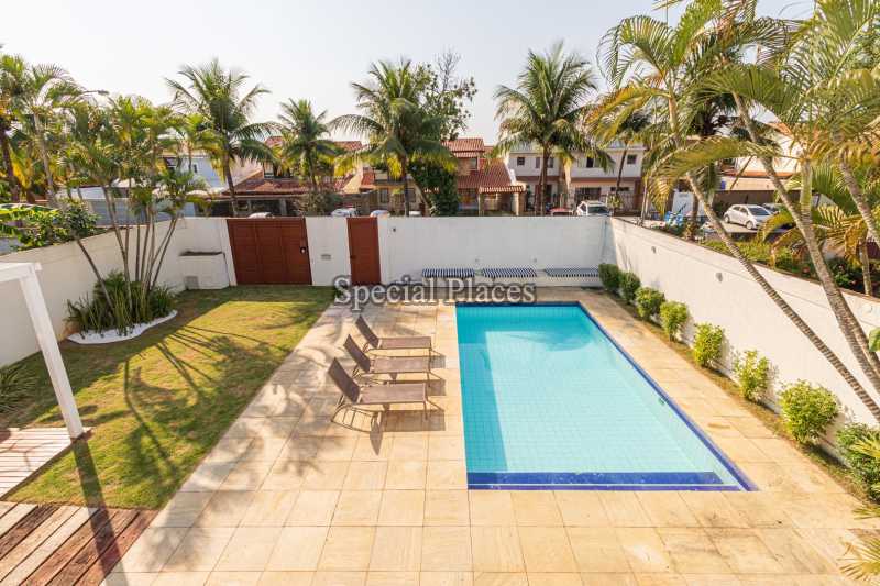 Conheça vista da piscina do imóvel - Casa em Condomínio 5 quartos à venda Barra da Tijuca, Rio de Janeiro - R$ 3.680.000 - BAC6180 - 29 vista da piscina