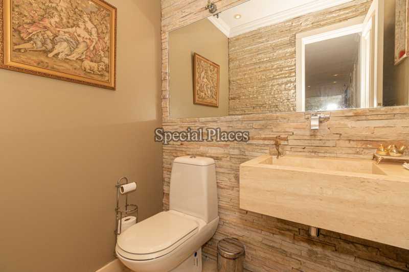 Conheça LAVABO do imóvel - Casa em Condomínio 5 quartos à venda Itanhangá, Rio de Janeiro - R$ 4.350.000 - BAC6207 - 15 LAVABO