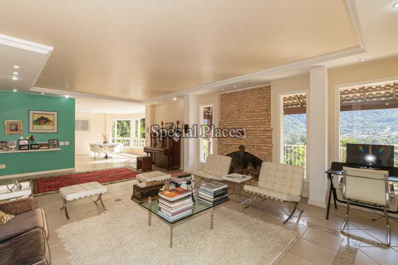 Conheça SALÃO PRINCIPAL C/ LAREIRA do imóvel - Casa em Condomínio 5 quartos à venda Itanhangá, Rio de Janeiro - R$ 2.750.000 - BAC6209 - 16 SALÃO PRINCIPAL C/ LAREIRA