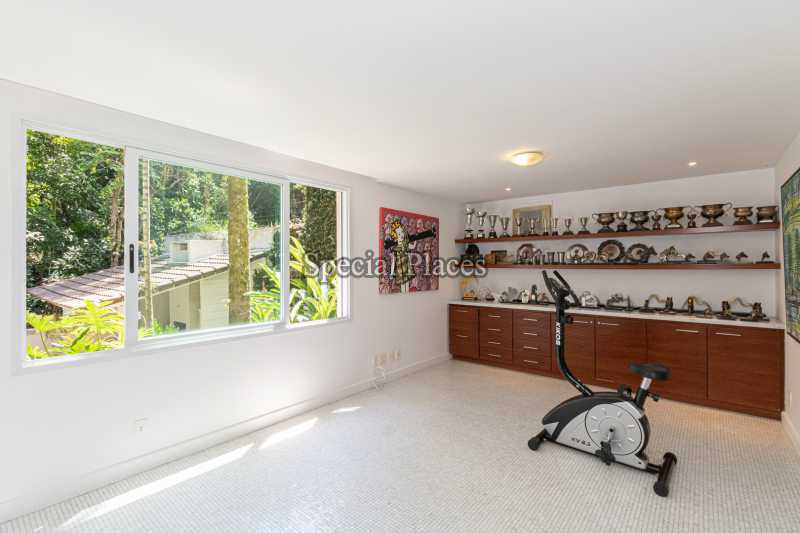 Conheça sala de musculação do imóvel - Casa em Condomínio 4 quartos à venda Itanhangá, Rio de Janeiro - R$ 3.500.000 - BAC3019 - 25 sala de musculação