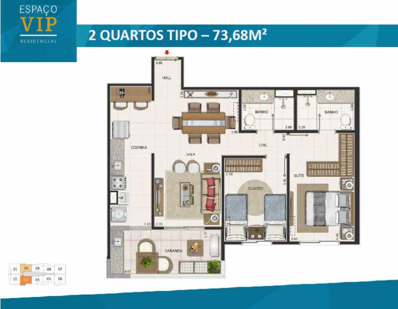 Conheça plantas 3 do empreendimento - Fachada - Espaço Vip Residencial - 1002 - 24 plantas 3 - Fachada - Espaço Vip Residencial - 1002 - 24
