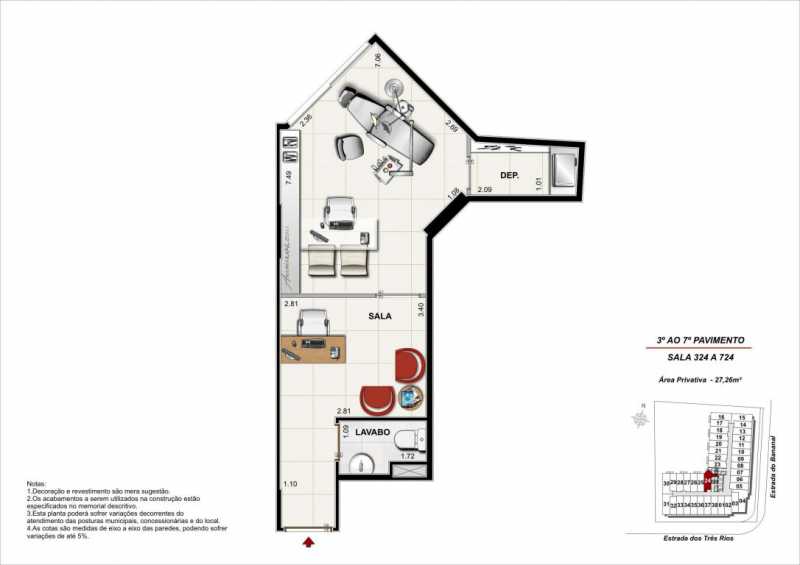 Conheça planta coluna 24 do empreendimento - Fachada - Maxxi Business Freguesia - 468 - 13 planta coluna 24 - Fachada - Maxxi Business Freguesia - 468 - 13