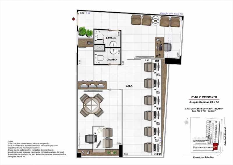 Conheça planta colunas 3 e 4 do empreendimento - Fachada - Maxxi Business Freguesia - 468 - 14 planta colunas 3 e 4 - Fachada - Maxxi Business Freguesia - 468 - 14