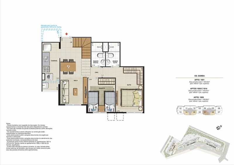 Conheça planta 3 do empreendimento - Fachada - Carioca Residencial - 693 - 25 planta 3 - Fachada - Carioca Residencial - 693 - 25